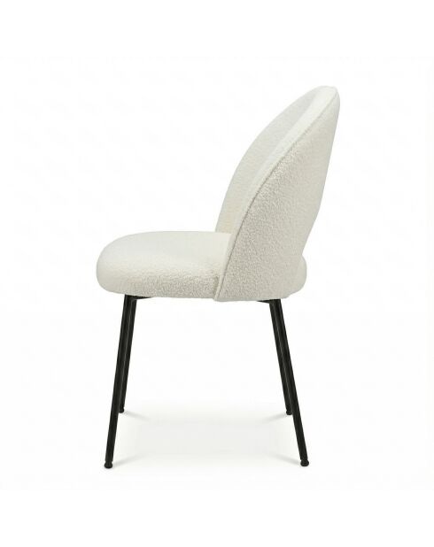 Lot de 2 chaises Alex beige nature - 49x83x53 cm