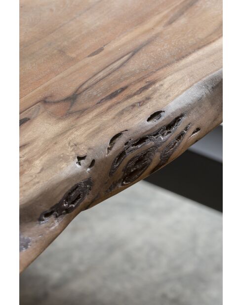 Table acacia massif naturelle - 240x77x100 cm