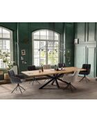 Table chêne massif huilé naturelle - 240x77x100 cm