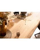 Table chêne massif huilé naturelle - 240x77x100 cm