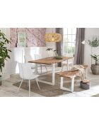 Table acacia massif naturelle - 220x77x100 cm