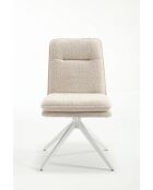 Lot de 2 chaises Valencia beige nature - 51x92x68 cm