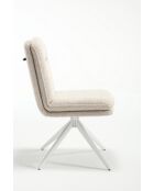 Lot de 2 chaises Valencia beige nature - 51x92x68 cm