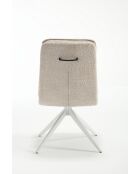 Lot de 2 chaises Valencia beige nature - 51x92x68 cm