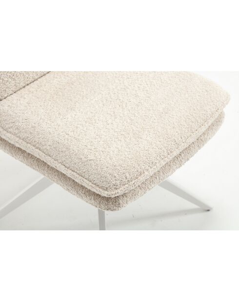 Lot de 2 chaises Valencia beige nature - 51x92x68 cm