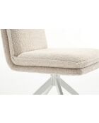 Lot de 2 chaises Valencia beige nature - 51x92x68 cm