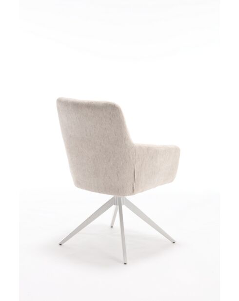 Lot de 2 fauteuils New lars beiges - 61x90x66 cm