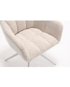 Lot de 2 fauteuils New lars beiges - 61x90x66 cm