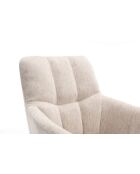 Lot de 2 fauteuils New lars beiges - 61x90x66 cm