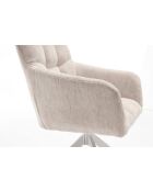 Lot de 2 fauteuils New lars beiges - 61x90x66 cm