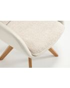 Lot de 2 fauteuils barcelona beige nature - 51x92x68 cm