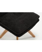 Lot de 2 chaises Valencia gris noir foncé - 51x92x68 cm