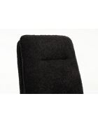 Lot de 2 chaises Valencia gris noir foncé - 51x92x68 cm