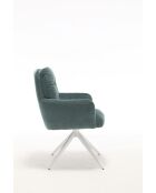 Lot de 2 fauteuils Saint Tropez verts - 60x92x67 cm