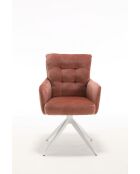 Lot de 2 fauteuils Saint Tropez rouille - 60x92x67 cm