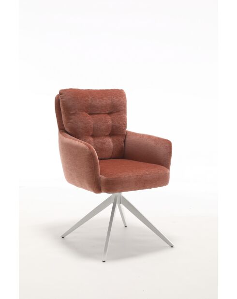 Lot de 2 fauteuils Saint Tropez rouille - 60x92x67 cm