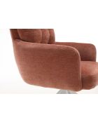 Lot de 2 fauteuils Saint Tropez rouille - 60x92x67 cm
