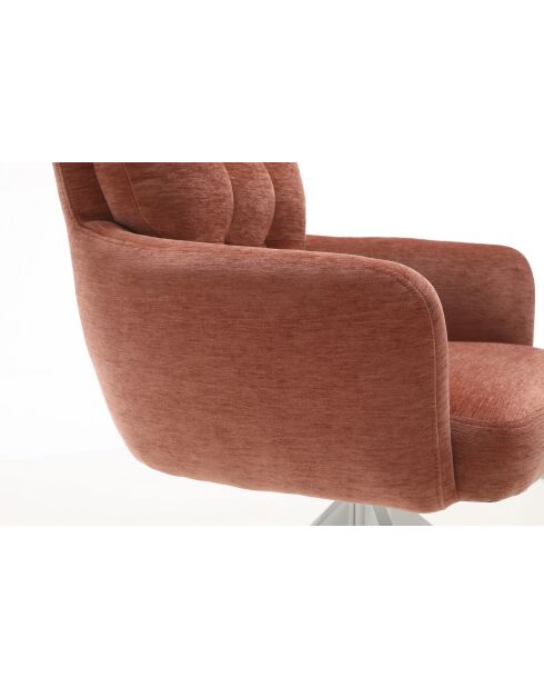 Lot de 2 fauteuils Saint Tropez rouille - 60x92x67 cm