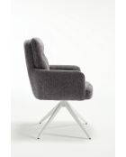 Lot de 2 fauteuils Monaco b gris clair - 59x92x68 cm