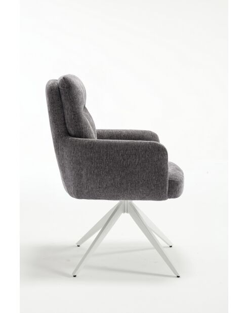 Lot de 2 fauteuils Monaco b gris clair - 59x92x68 cm