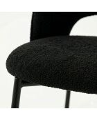 Lot de 2 chaises Alex noir antracite - 49x83x53 cm