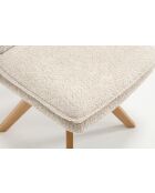 Lot de 2 chaises Valencia beige nature - 51x92x68 cm