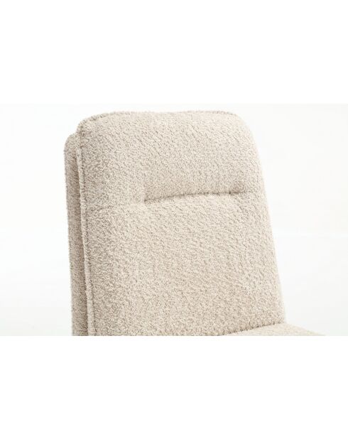 Lot de 2 chaises Valencia beige nature - 51x92x68 cm