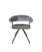 Chaise Ibiza gris clair - 58x48x45 cm