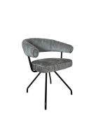 Chaise Ibiza gris clair - 58x48x45 cm