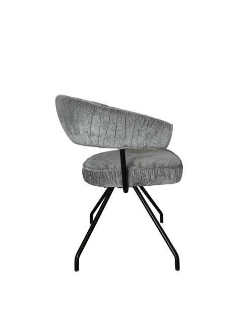 Chaise Ibiza gris clair - 58x48x45 cm