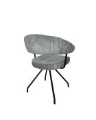 Chaise Ibiza gris clair - 58x48x45 cm