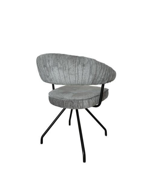 Chaise Ibiza gris clair - 58x48x45 cm