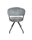 Chaise Ibiza gris clair - 58x48x45 cm