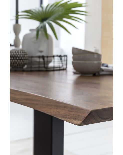 Table acacia massif naturelle - 220x77x100 cm