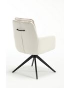 Lot de 2 fauteuils barcelona beige nature - 51x92x68 cm