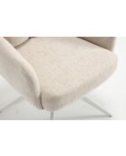 Lot de 2 fauteuils Monaco beige nature - 59x92x68 cm
