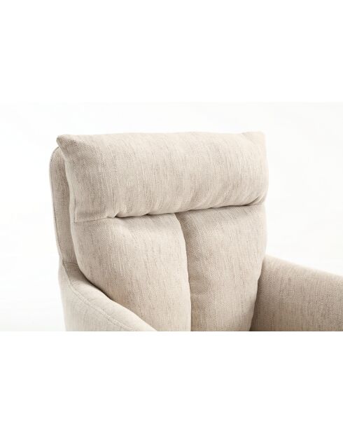 Lot de 2 fauteuils Monaco beige nature - 59x92x68 cm