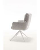 Lot de 2 fauteuils Saint Tropez gris clair - 60x92x67 cm