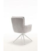 Lot de 2 fauteuils Saint Tropez gris clair - 60x92x67 cm