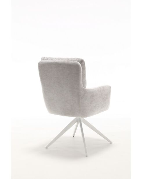 Lot de 2 fauteuils Saint Tropez gris clair - 60x92x67 cm