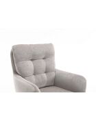 Lot de 2 fauteuils Saint Tropez gris clair - 60x92x67 cm