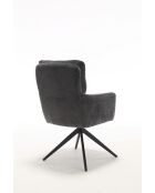 Lot de 2 fauteuils Saint Tropez gris foncé - 60x92x67 cm