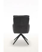 Lot de 2 fauteuils Saint Tropez gris foncé - 60x92x67 cm