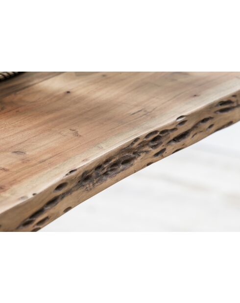 Table acacia massif naturelle - 160x77x90 cm