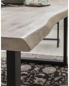 Table chêne massif blanche - 180x77x90 cm