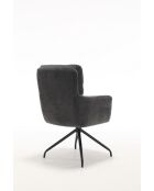 Lot de 2 fauteuils Saint Tropez gris foncé - 60x92x67 cm