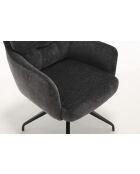 Lot de 2 fauteuils Saint Tropez gris foncé - 60x92x67 cm