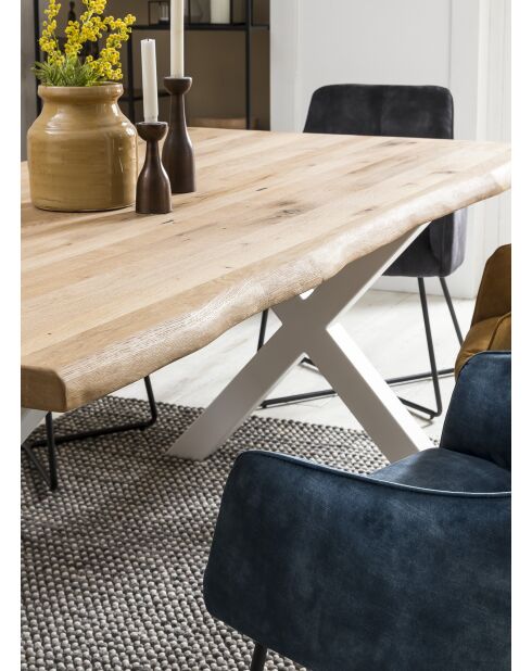 Table chêne massif huilé naturelle - 180x77x90 cm