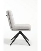 Lot de 2 chaises Valencia gris clair - 51x92x68 cm