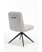 Lot de 2 chaises Valencia gris clair - 51x92x68 cm